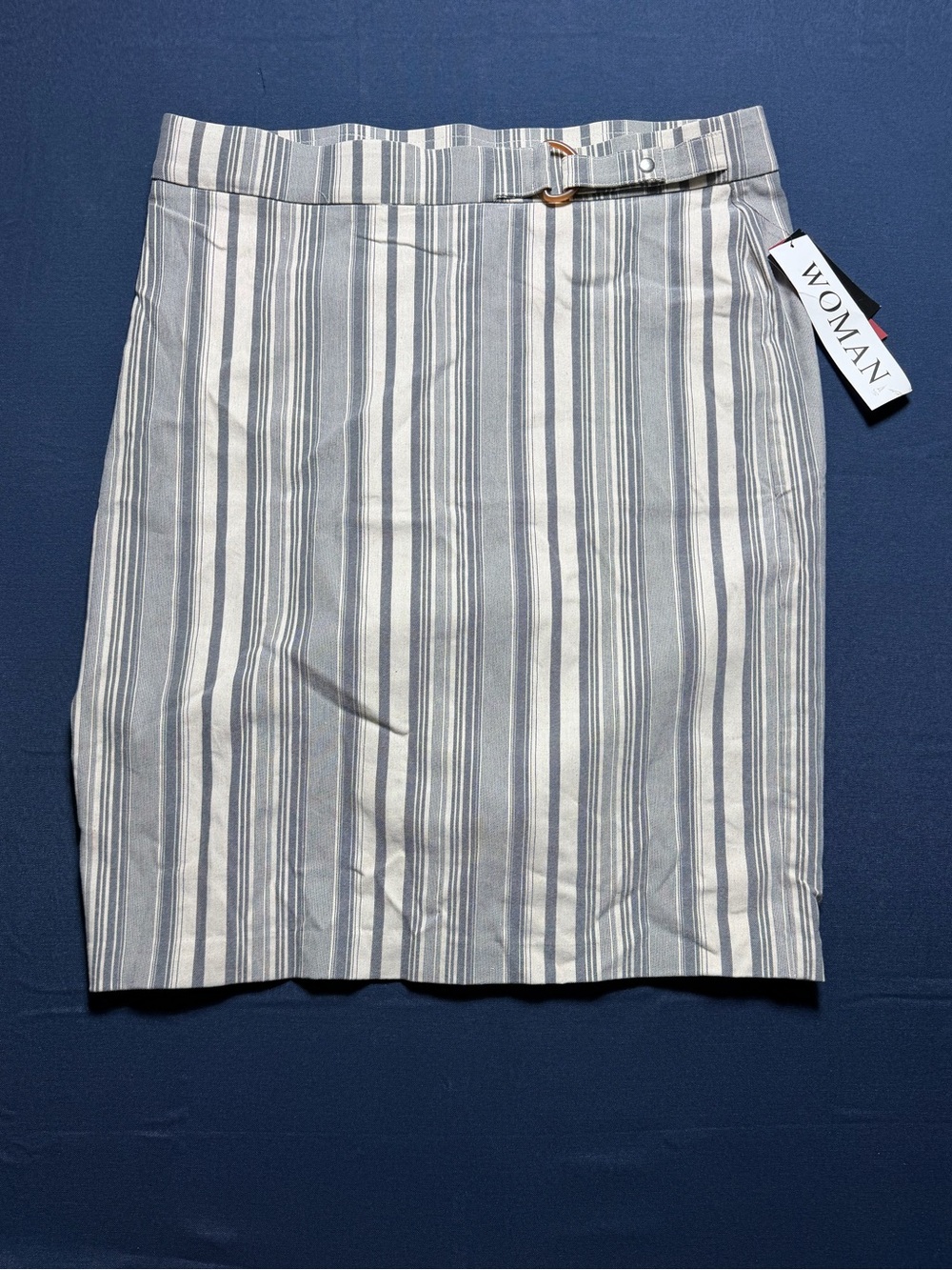 Love Scarlett Size 1X NWT Black/Beige Striped Skirt